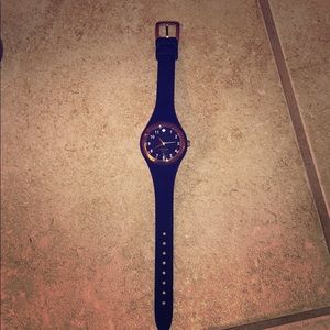 Navy silicone Kate Spade watch